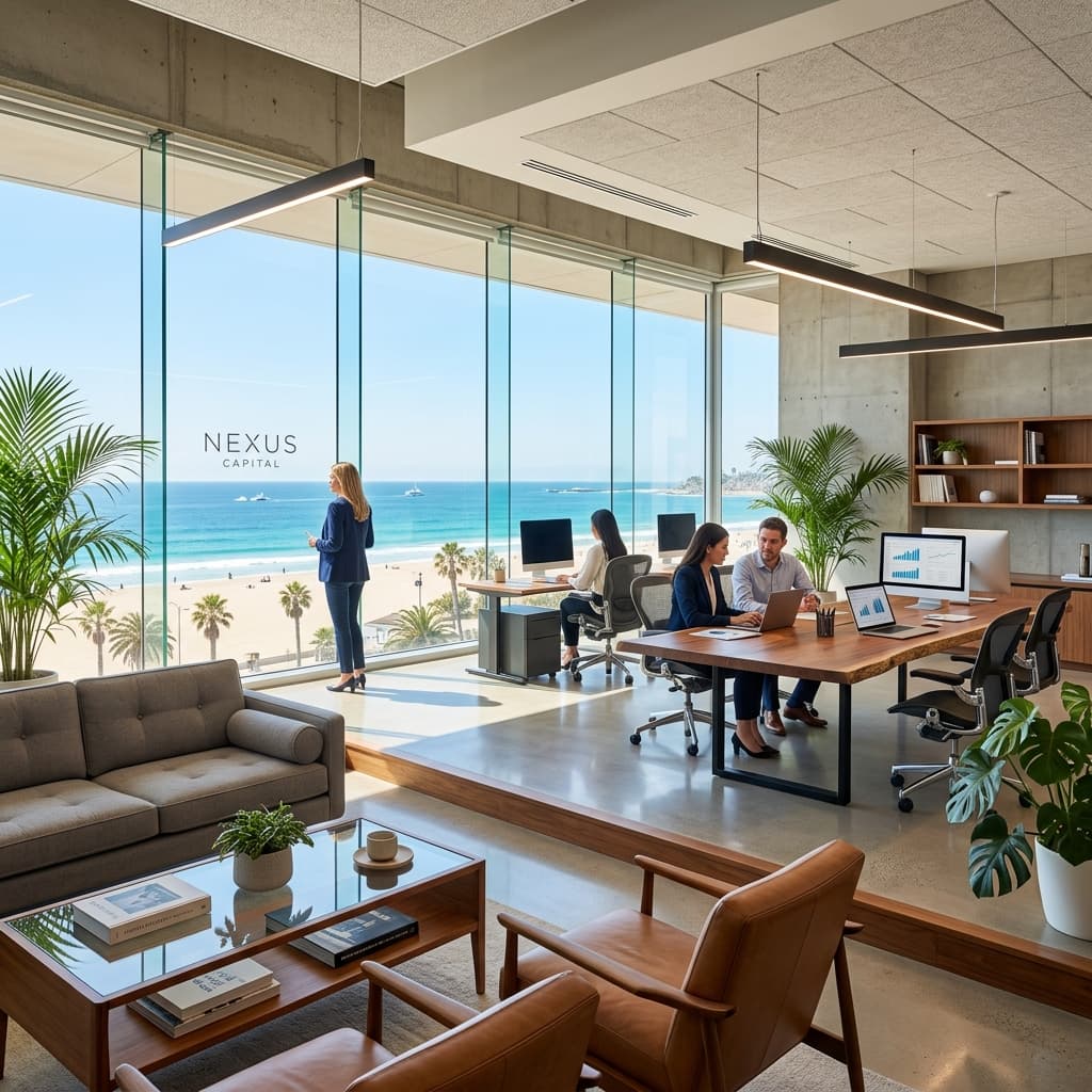 Funders Buddy coastal office and corporate team atmosphere